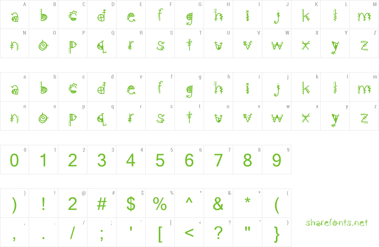 Font Aztec Kingdom preview